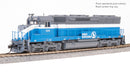 BLI HO 9803 EMD SD45, Great Northern 424, Big Sky Blue, Paragon4 Sound/DC/DCC