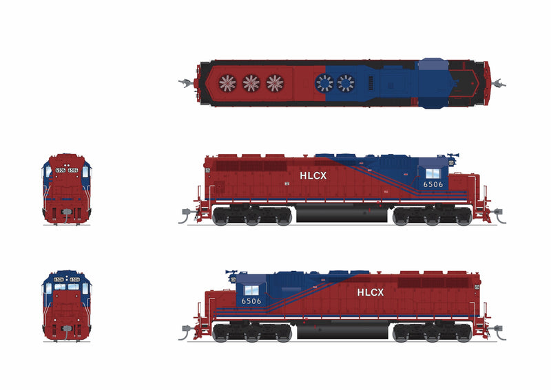 PREORDER Broadway Limited Imports HO 9807 EMD SD45 Diesel Locomotive, HLCX
