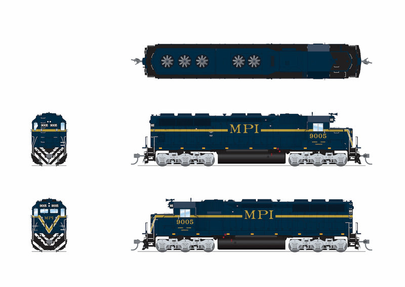 PREORDER Broadway Limited Imports HO 9813 EMD SD45 Diesel Locomotive, Motive Power