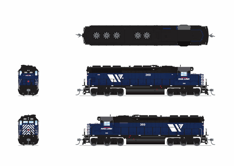 PREORDER Broadway Limited Imports HO 9819 EMD SD45 Diesel Locomotive, Montana Rail Link