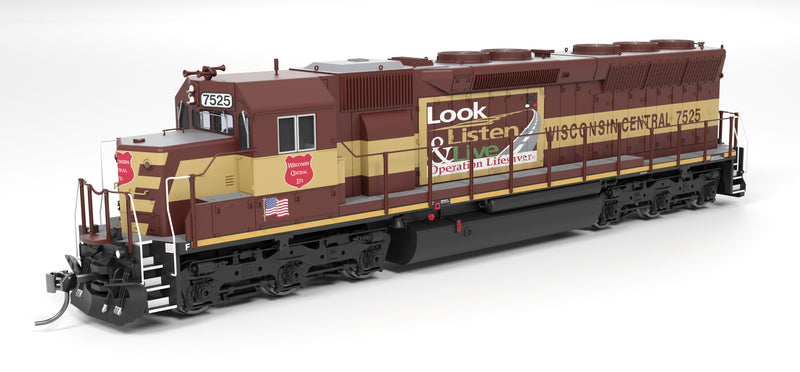 PREORDER Broadway Limited Imports HO 9823 EMD SD45 Diesel Locomotive, Wisconsin Central