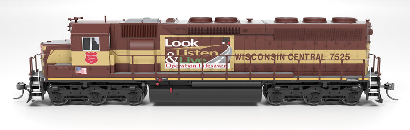 PREORDER Broadway Limited Imports HO 9822 EMD SD45 Diesel Locomotive, Wisconsin Central