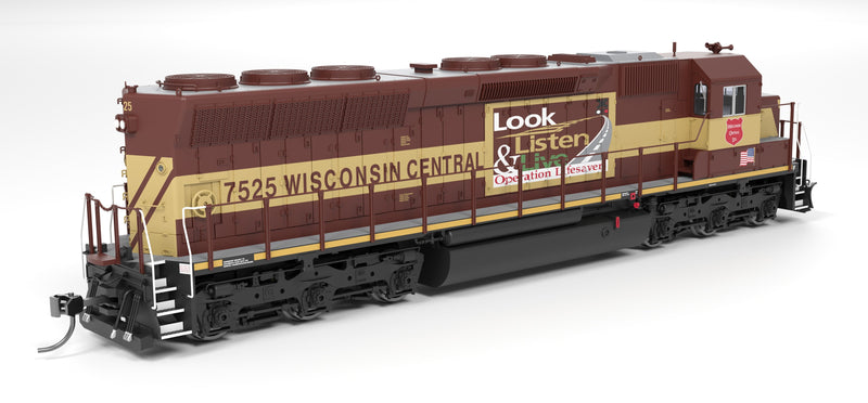 PREORDER Broadway Limited Imports HO 9822 EMD SD45 Diesel Locomotive, Wisconsin Central