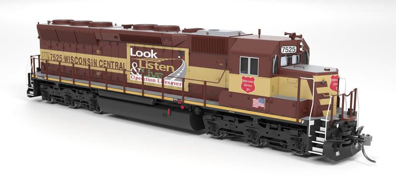 PREORDER Broadway Limited Imports HO 9822 EMD SD45 Diesel Locomotive, Wisconsin Central