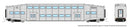 PREORDER Rapido 546096 N Bilevel Commuter Coach - Ready to Run -- Undecorated Early Version (Series I)