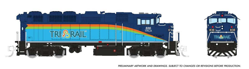 PREORDER Rapido 519524 N GMDD F59PH - Sound and DCC -- TriRail