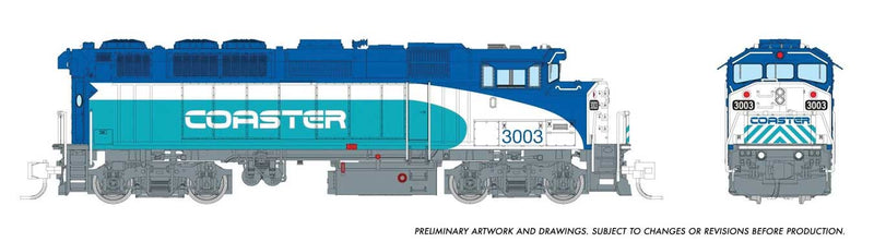 Rapido 519009 N GMDD F59PH - Standard DC -- Coaster