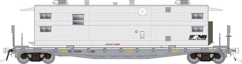 PREORDER Rapido 138105 HO Class F30A 50' Flatcar w/Sleeper Trailer 6-Pack - Ready to Run -- Norfolk Southern