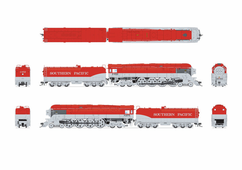 PREORDER Broadway Limited Imports HO 9847 GS-4 4-8-4 Steam Locomotive, Southern Pacific "SP Golden State Fantasy"