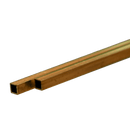 K & S Precision Metals 9852 Square Brass Tube 300mm Long x .45mm Wall x 4mm (2 pieces)