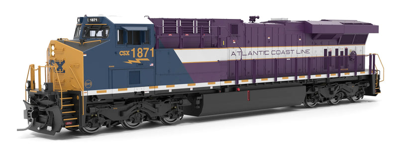 PREORDER Broadway Limited Imports HO 9860 GE ES44AC Diesel Locomotive with Smoke, CSX ACL Heritage