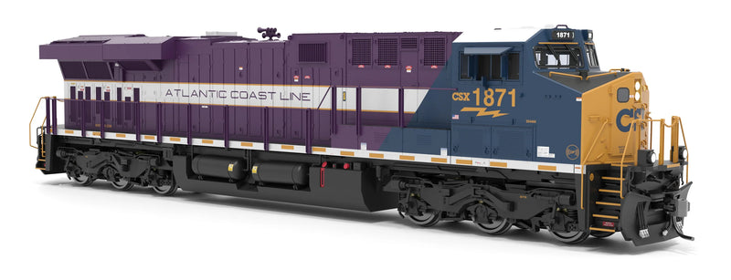 PREORDER Broadway Limited Imports HO 9860 GE ES44AC Diesel Locomotive with Smoke, CSX ACL Heritage