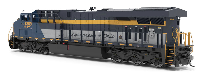 PREORDER Broadway Limited Imports HO 9862 GE ES44AC Diesel Locomotive with Smoke, CSX C&O Heritage