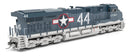 PREORDER Broadway Limited Imports HO 9874 GE ES44AC Diesel Locomotive with Smoke, US Navy