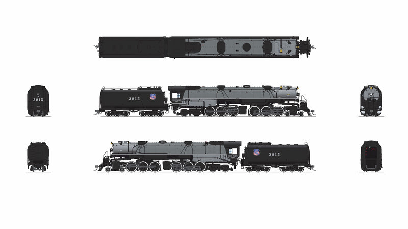 PREORDER Broadway Limited Imports HO 9918 CSA-2 Brass Hybrid UP Early Challenger, Union Pacific Builder's Fantasy Paint