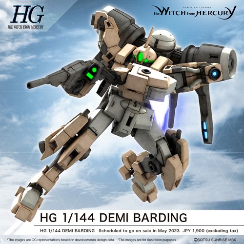 Mobile Suit Gundam: The Witch from Mercury Demi Barding High Grade 1:144 Scale Model Kit 2645145