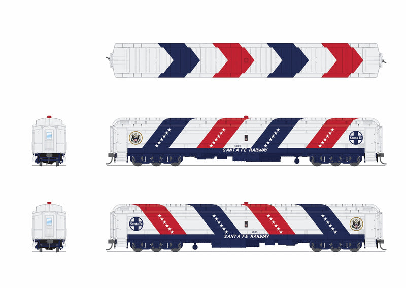 PREORDER Broadway Limited Imports HO 9937 Railroad Exhibit Car, Atchison Topeka & Santa Fe