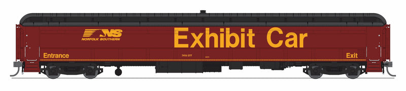 PREORDER Broadway Limited Imports HO 9938 Railroad Exhibit Car, Norfolk Southern