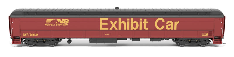PREORDER Broadway Limited Imports HO 9938 Railroad Exhibit Car, Norfolk Southern