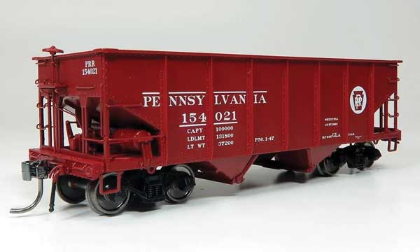 Rapido 148011 Class GLa 2-Bay Hopper 6-Pack - Ready to Run -- Pennsylvania Railroad Set