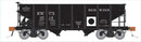 Rapido 148013A 	Class GLa 2-Bay Hopper - Ready to Run -- Berwind BWCX (1930s-1960s, black, white, Dot Markings), HO