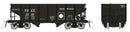 Rapido 148014A Class GLa 2-Bay Hopper - Ready to Run -- Berwind NRBX (1930s-1960s, black, white, Dot Markings), HO