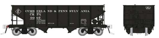 Rapido 148015 Class GLa 2-Bay Hopper 3-Pack - Ready to Run -- Cumberland & Pennsylvania