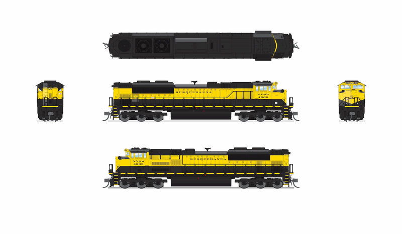 PREORDER Broadway Limited Imports N 9977 EMD SD70ACe, New York Susquehanna & Western (Paragon4 DCC & Sound Equipped)