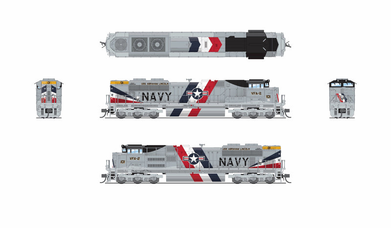 PREORDER Broadway Limited Imports N 9983 EMD SD70ACe, US Navy Fantasy Paint