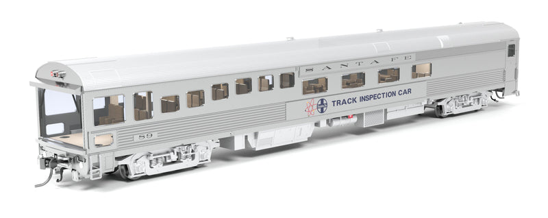 PREORDER Broadway Limited Imports HO 9990 ATSF Track Inspection Car, Atchison Topeka & Santa Fe 1975-1982