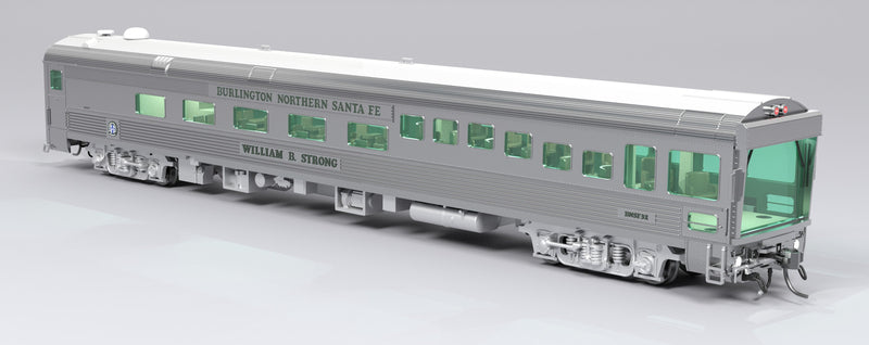 PREORDER Broadway Limited Imports HO 9993 BNSF Track Inspection Car, Burlington Northern Santa Fe "William Barstow Strong" 1996-2008