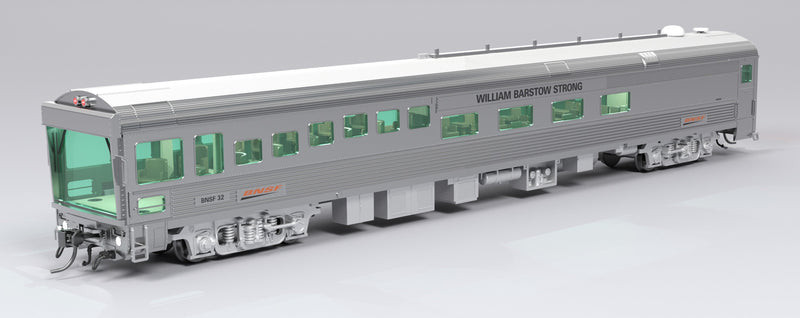 PREORDER Broadway Limited Imports HO 9994 BNSF Track Inspection Car, Burlington Northern Santa Fe "William Barstow Strong" 2008-2013