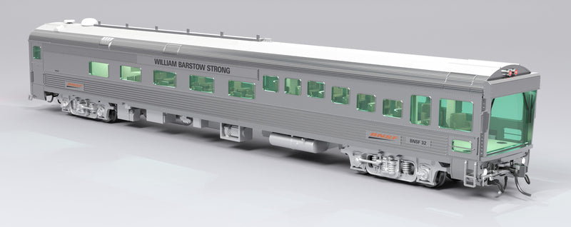 PREORDER Broadway Limited Imports HO 9994 BNSF Track Inspection Car, Burlington Northern Santa Fe "William Barstow Strong" 2008-2013