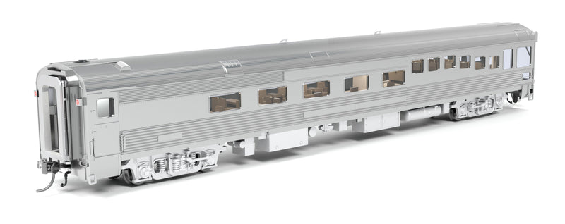 PREORDER Broadway Limited Imports HO 9997 ATSF Track Inspection Car, Unlettered Stainless Steel