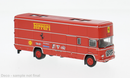 PREORDER Brekina HO 58650 1968 OM 150 Rolfo Moving Van/Truck, Assembled, Ferrari (red, yellow, Italian Lettering)