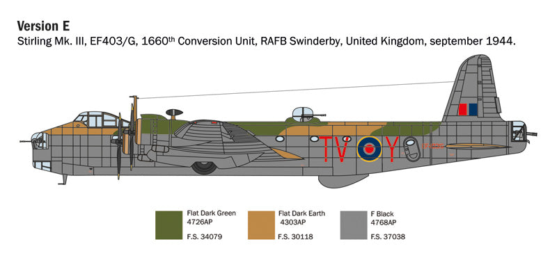 Italeri 1462 - SCALE 1 : 72 Stirling Mk. III