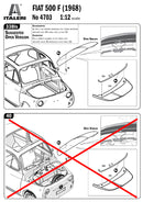 Italeri 4703 FIAT 500F 1968 1:12