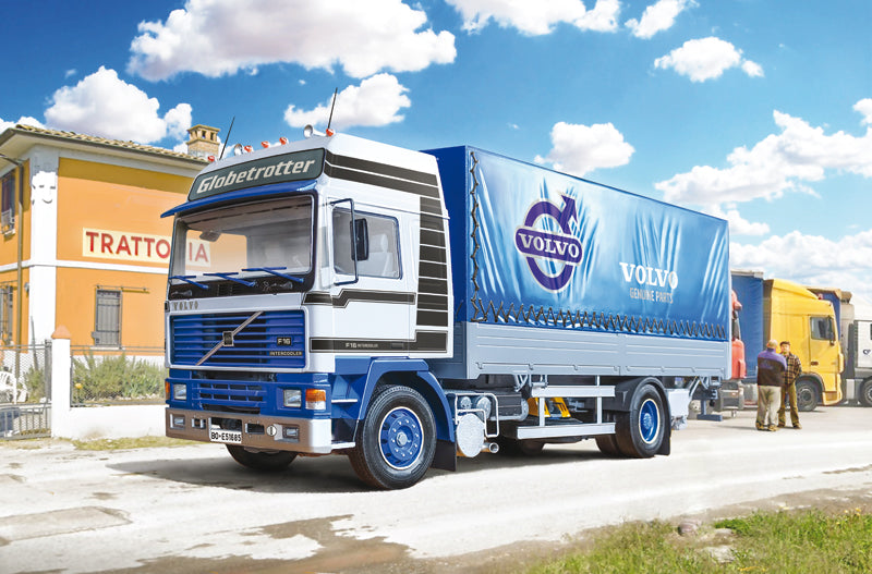 Italeri 3945 VOLVO F16 Globetrotter Canvas Truck with elevator 1:24