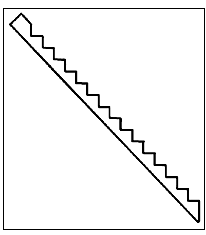 Alexander Scale 1201 Stairs & Steps -- Stair Riser pkg(6), HO