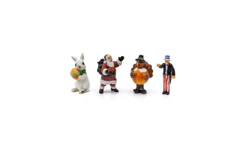 PREORDER Woodland Scenics N A2873 Find Me Figures Holiday Figures (4-Pack) | 17.99