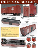 Rapido 181006 HO 1937 AAR 40' Boxcar w/Round Corner 6-Pack - Ready to Run -- Nickel Plate Road Set