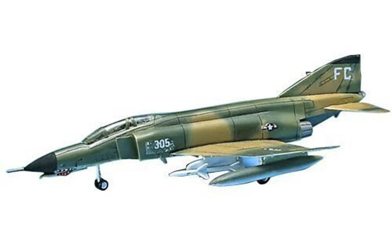 Academy Models 12605 F4E Phantom II Fighter -- Plastic Model Airplane Kit -- 1/144 Scale