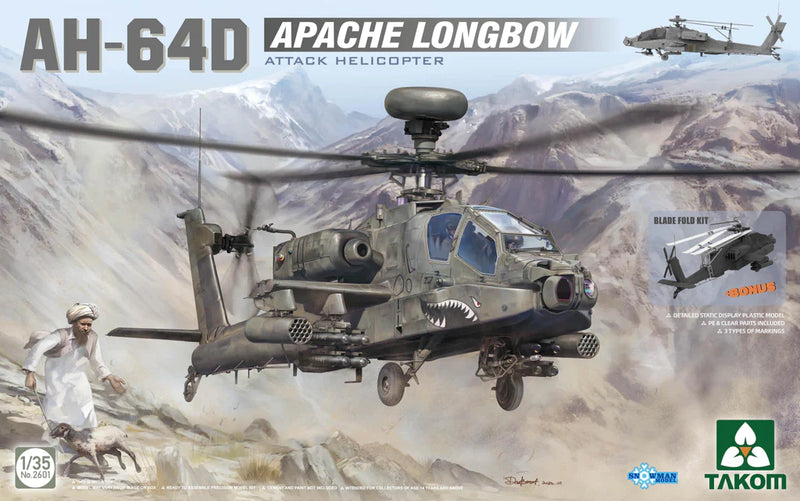 Takom Models - 2601 - 1:35 - AH-64D Apache Longbow Attack Helicopter Kit