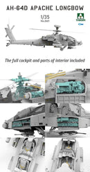 Takom 2601 AH-64D Apache Longbow Attack Helicopter Kit 1:35