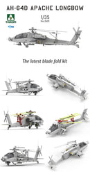 Takom 2601 AH-64D Apache Longbow Attack Helicopter Kit 1:35