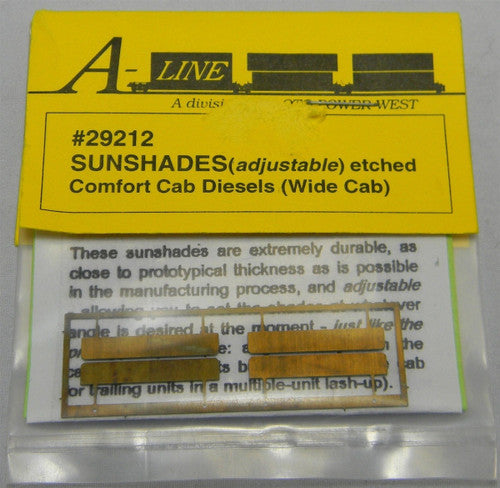 A-Line HO 29212 Adjustable Sunshades for Comfort Cab Diesels