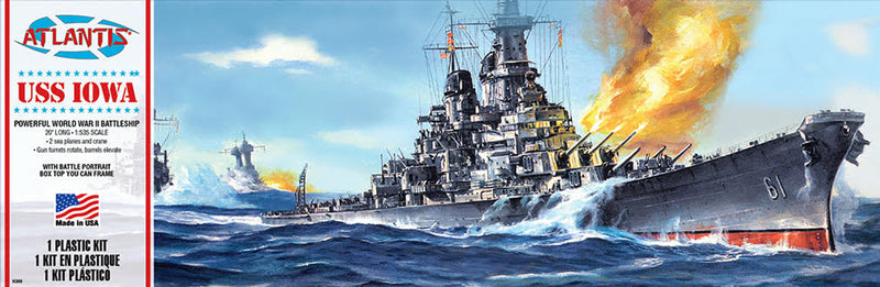 Atlantis Models H369 USS Iowa BB-61 Big Battleship Plastic Model kit 1/535