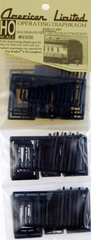 American Limited HO 9306 Operating Diaphragm for Bachmann Spectrum Heavyweights (6 Pair)