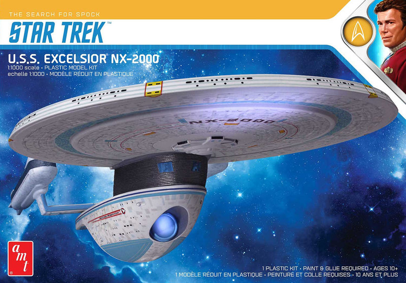 AMT AMT1257M STAR TREK U.S.S. EXCELSIOR 1:1000 SCALE MODEL KIT