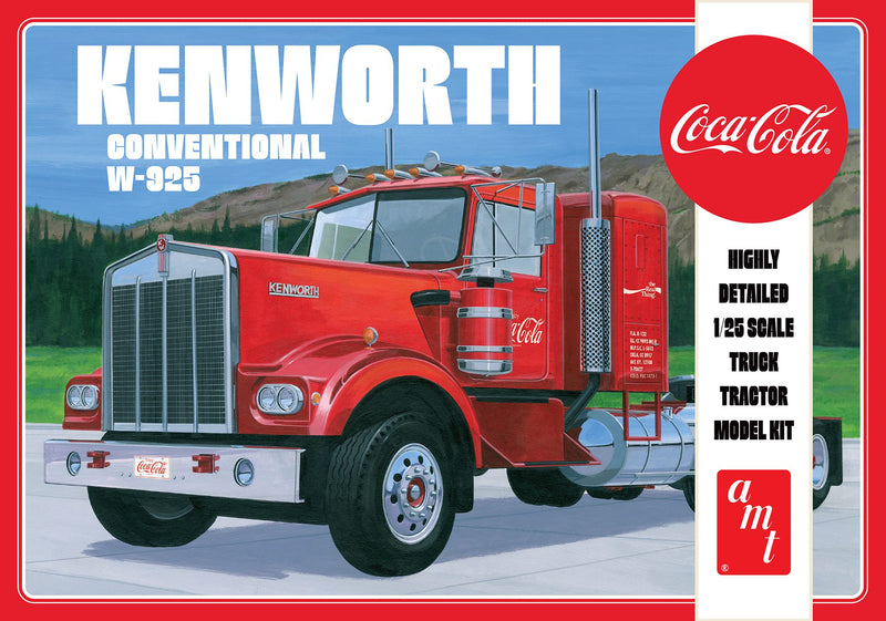 AMT AMT1286 KENWORTH 925 TRACTOR COCA-COLA 1:25 SCALE MODEL KIT